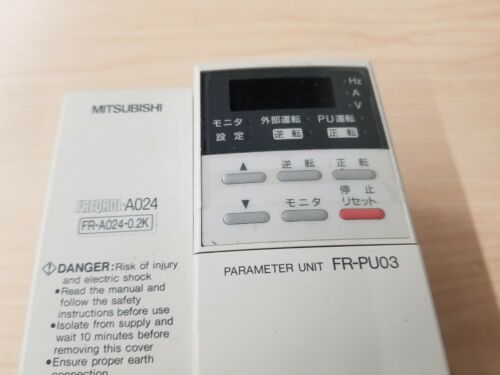 Mitsubishi Freqrol FR-A024-0.2KP Inverter Drive With FR-PU03