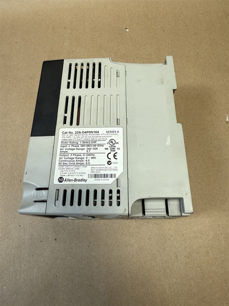 UNUSED ALLEN BRADLEY 2HP AC DRIVE 22A-D4P0N105