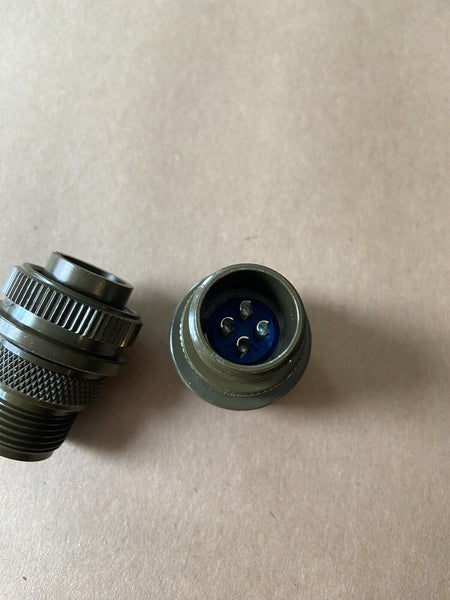 (2)  Amphenol 97-3106A-14s-2p Circular Connector Plug