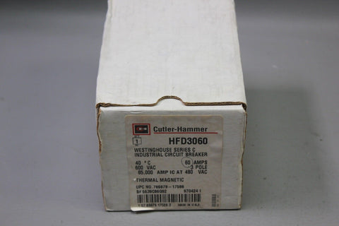 NEW CUTLER HAMMER INDUSTRIAL CIRCUIT BREAKER HFD3060