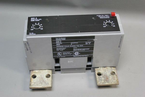 SIEMENS CIRCUIT BREAKER TRIP UNIT ND62T900 