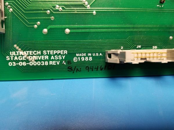 Ultratech Stepper Stage Driver Board 03-06-00038 Rev. B