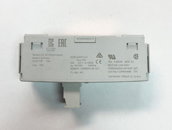 UNUSED Siemens 3RF2130-1AA06 Semiconductor Relay 24VDC 3RF21301AA06