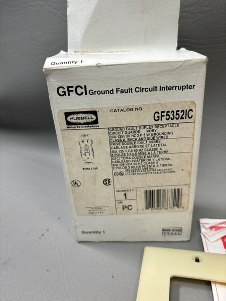 NEW IN BOX HUBBELL GF5352IC GROUND FAULT CIRCUIT INTERRUPTER