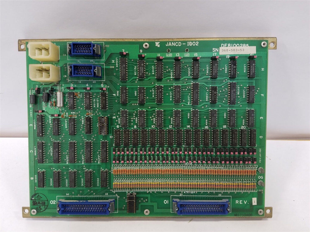 JANCD-I0O2 YASKAWA CIRCUIT BOARD FOR CNC MACHINE DF8100285