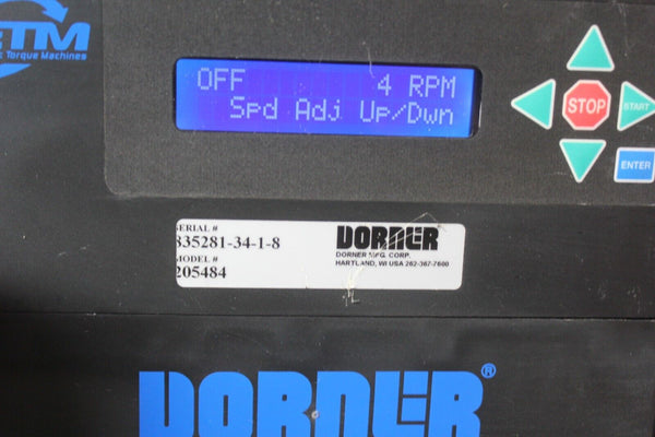 DORNER ELECTRIC TORQUE MACHINES CONVEYOR MOTOR DRIVE SYSTEM 1006459-01