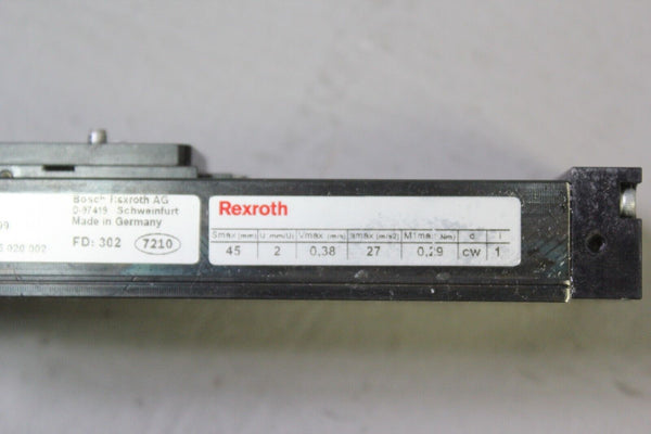 REXROTH PRECISION LINEAR ACTUATOR MODULE & YASKAWA SERVO MOTOR PSK40 SGMM-A3S312