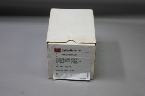 NEW CUTLER HAMMER 15A MOTOR CIRCUIT PROTECTOR BREAKER HMCP015E0CA01