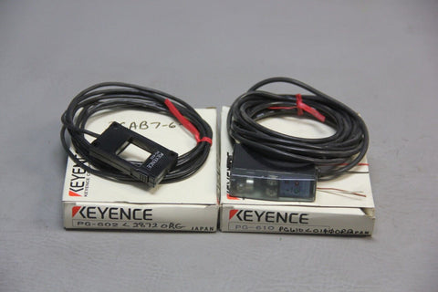 NEW KEYENCE OPTICAL PASSAGE SENSOR & AMPLIFIER PG-602 PG-610