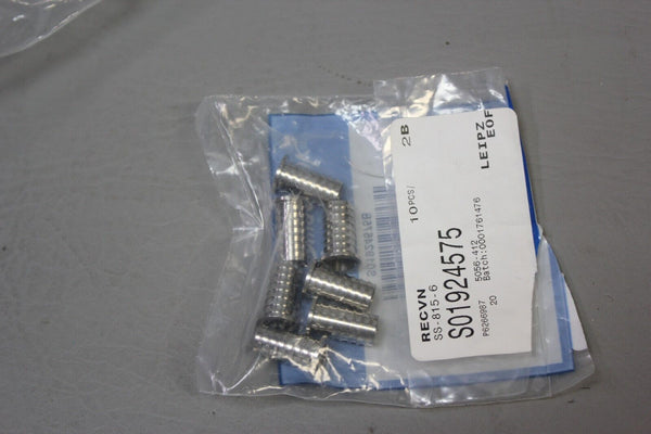 7 NEW SWAGELOK TUBING INSERTS SS-815-6