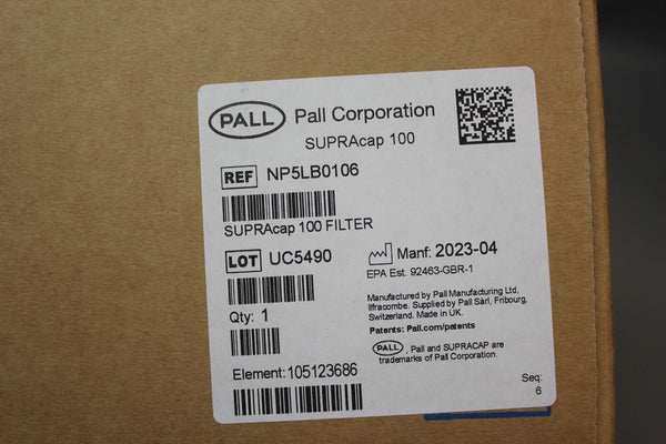 NEW PALL KLEENPAK NOVA CAPSULE SUPRACAP 100 FILTER NP5LB0106 2023-04