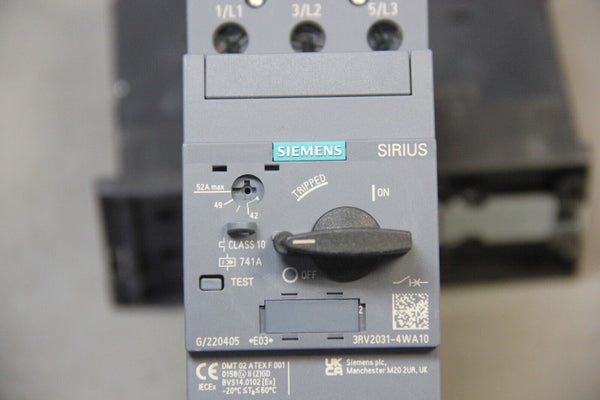 UNUSED SIEMENS MOTOR PROTECTION CIRCUIT BREAKER 3RV2031-4WA10