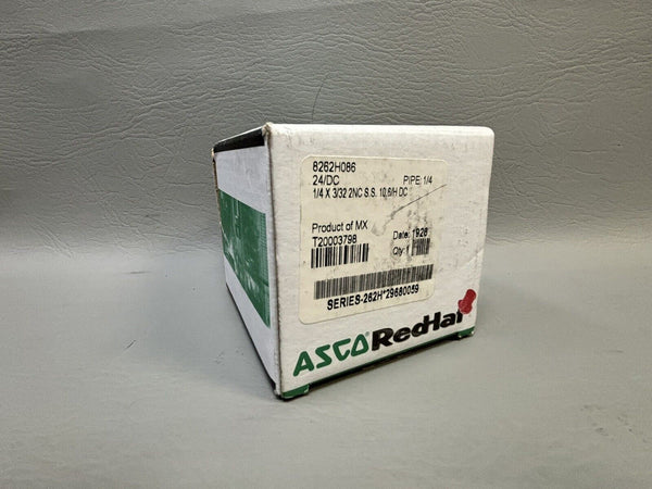 NEW ASCO RED HAT 8262H086 SHUTOFF VALVE 104R 10.6 1/4 IN PIPE