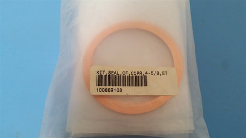 1 MKS ULTRA HIGH VACUUM ETCHED COPPER GASKET 4 5/8” FLANGE 100889108