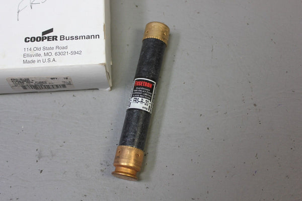 LOT OF 10 NEW FUSETRON FRS-R-20 CLASS RK5 FUSES COOPER BUSSMAN