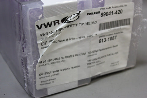 VWR 89041-420 100 - 1250 uL Pipette Reload - 960 Tips