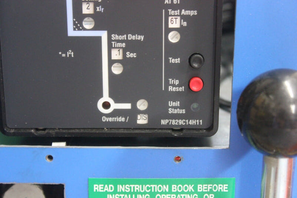 CUTLER HAMMER 1200A LOW VOLTAGE AC POWER CIRCUIT BREAKER WITH DIGITRIP DS416