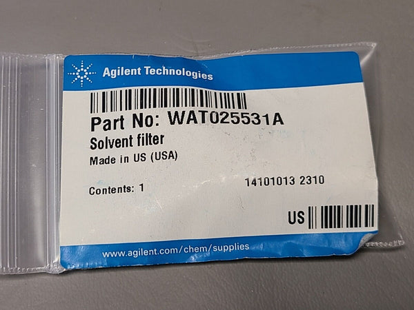 NEW AGILENT FOR WATERS SOLVENT RESERVOIR FILTER WAT025531A