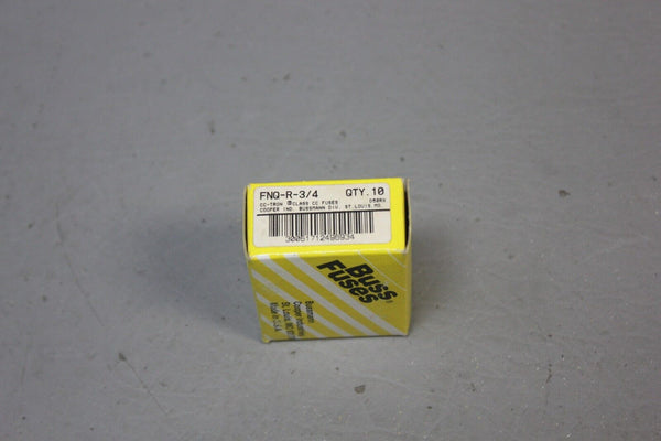 1 BOX OF 10 NEW BUSSMANN BUSS FNQ-R-3/4 FUSES