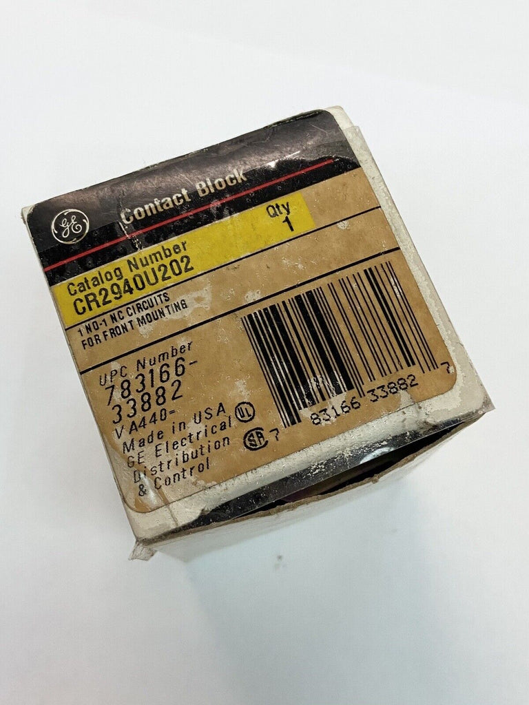 NEW GE CR2940U202 CONTACT BLOCK