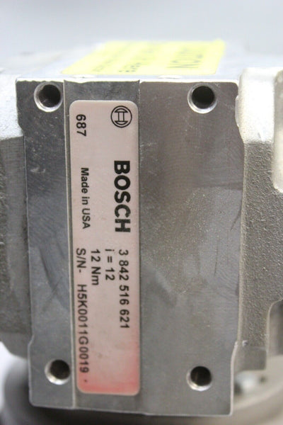 BOSCH CONVEYOR RIGHT ANGLE GEAR REDUCER WITH BODINE MOTOR 3 842 516 621