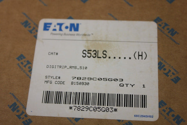 NEW EATON DIGITRIP TRIP UNIT S53LS RMS 510