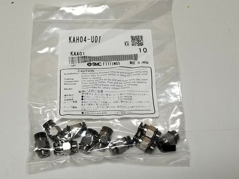 10pcs New SMC Pneumatic Anti Static One Touch Fittings KAH04-U01 4 x 1/8