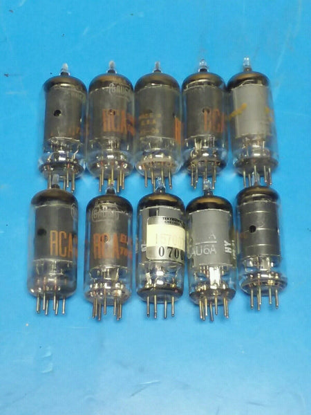 Amperex. RCA etc. Lot of 10  vacuum tubes 6AU6A 