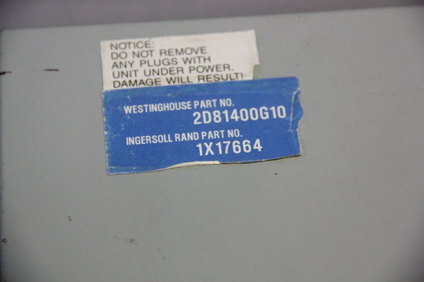 WESTINGHOUSE INGERSOLL RAND AIR COMPRESSOR CONTROLLER 2D81400G10 1X17664