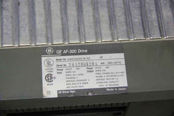 GE 1HP AC DRIVE 6VAF343001B-A2