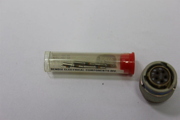  BENDIX MIL SPEC CIRCULAR CONNECTOR WITH CONTACTS JT06RE-10-55