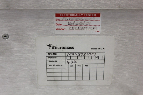 Waters MICROMASS Spectrometer M945721DC1 RF coil Assembly