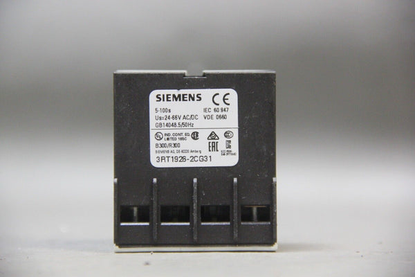 UNUSED SIEMENS ELECTRONIC 2 WIRE TIMING RELAY RT1926-2CG31