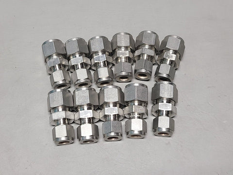 11 NEW SWAGELOK STAINLESS STEEL FITTINGS