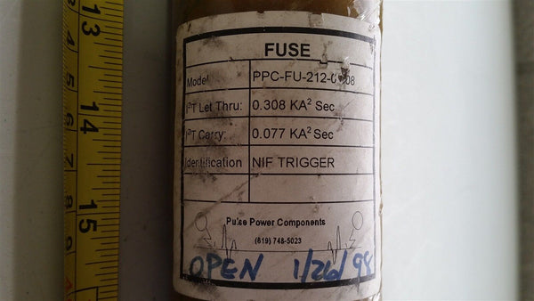 PULSE POWER COMPONENTS FUSE PPC-FU-212