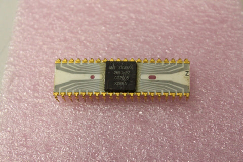 Vintage AMI Gold/Grey Trace CPU Chip Processor (H)