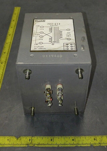 VINTAGE HIGH VOLTAGE FLUKE TRANSFORMER 203-653 115/230V 50-500CPS