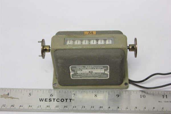 VINTAGE VEEDER ROOT 6 DIGIT COUNTER A 124806