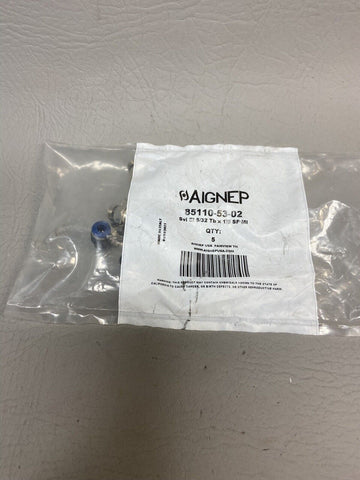 AIGNEP USA 5 PCS 85110-53-02 Elbow Connector,33/64" Hex,5/32" Tube