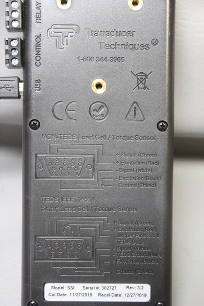 Transducer Techniques SSI Rev 3.2 Smart Sensor Indicator