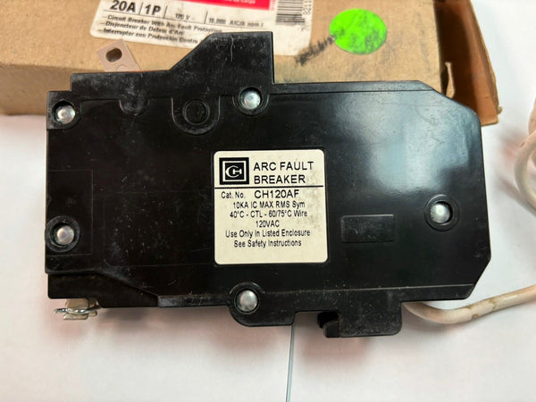 NEW Eaton Cutler Hammer CH120AF Circuit Breaker ArkFault 20amp 1 Pole