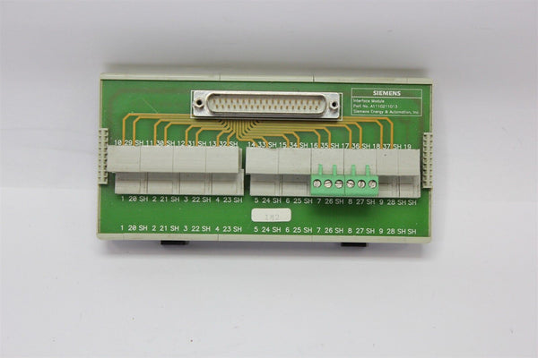 SIEMENS INTERFACE MODULE A1110211013 99.800.0400.0 D-SUB-S37