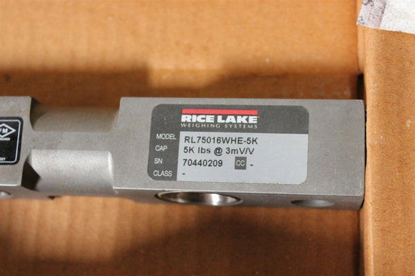 NEW RICE LAKE LOAD CELL TRANSDUCER RL75016WHE-5K