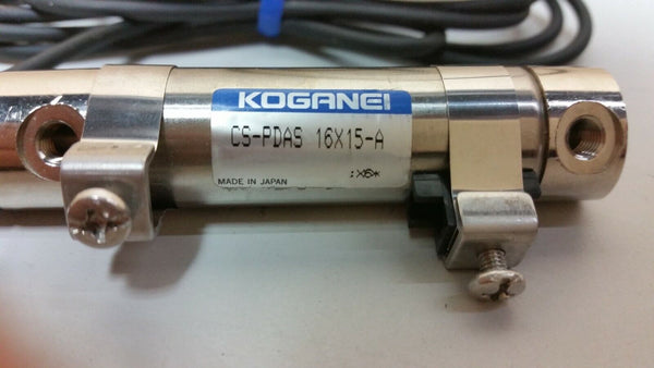 Koganei CS-PDAS 16x15-A Pneumatic Cylinder With 2 Reed Switch ZC153A