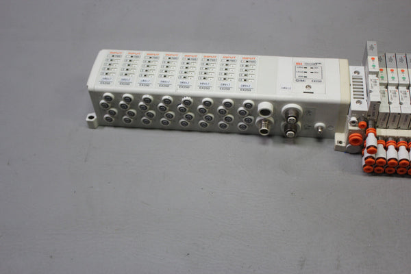 SMC SOLENOID VALVE MANIFOLD WITH ETHERNET MODULES