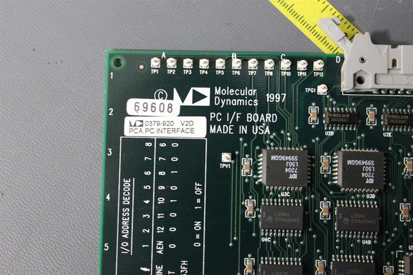 Molecular Dynamics Pc I/f Board 0379-920 V2d Pca/pc Interface  