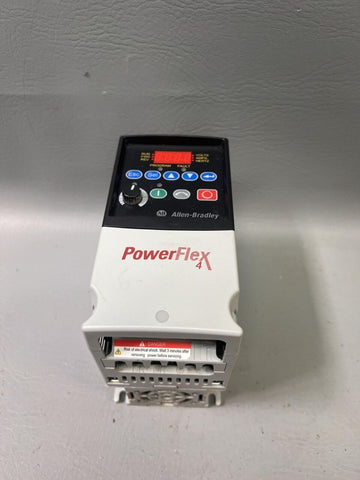 ALLEN BRADLEY POWERFLEX 4 AC DRIVE 1HP 22A-B4P5N104 SERIES A