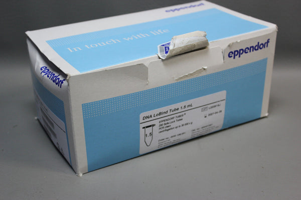 250- Eppendorf DNA LoBind Tube 1.5 mL Safe-Lock Tubes PCR clean 022431021