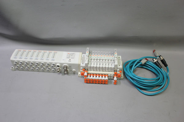 SMC SOLENOID VALVE MANIFOLD WITH ETHERNET MODULES