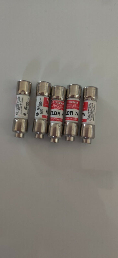 LOT OF 5  LITTELFUSE KLDR-7A FUSES NEW